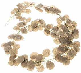 Ghirlanda artificială Eucalipt bej, 200 cm