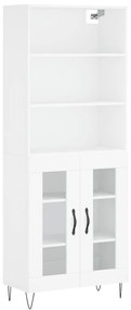 3189309 vidaXL Dulap înalt, alb, 69,5x34x180 cm, lemn compozit