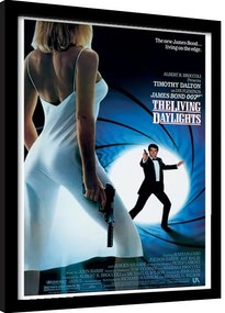 Poster înrămat James Bond - The Living Daylights