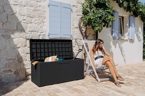 PORTOFINO záhradný plastový úložný box 270 L - grafit
