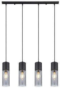 Lustra cu 4 pendule design modern ANNIKA negru