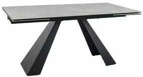 Masa extensibila Salvadore Ceramic crem DIAMOND CREAM/negru mat L160-240 cm