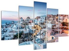 Tablou - Amurg în Santorini (150x105 cm)