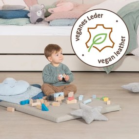 Saltea de joacă pentru copii bej 78x100 cm Greyish gesteppt – Roba