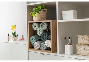 Organizator pentru baie Compactor Ecologic, 8,4 x 7,8 cm, alb