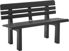 Bancă de grădină ORCHIDEA, 110x52x71cm, antracit I.P.A.E-Progarden