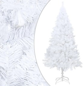vidaXL Pom de crăciun artificial cu ramuri groase, alb, 150 cm, pvc