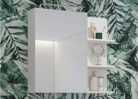 Dulap lemn masiv baie Irvella, 78 × 71 × 18 cm - Crem