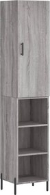 vidaXL Dulap înalt, gri sonoma, 34,5x34x180 cm, lemn prelucrat
