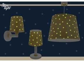 Lampă pentru copii STAR LIGHT 1xE14/40W/230V galbenă Dalber 82211A