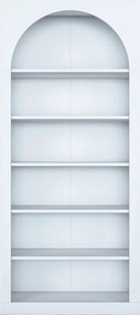 Biblioteca HC116 3142, alb, PAL melaminat, 80x32x180 cm