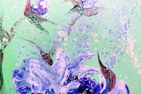 Tablou bujorii moderne pictate