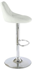 2 buc scaune de bar cu spatar-alb