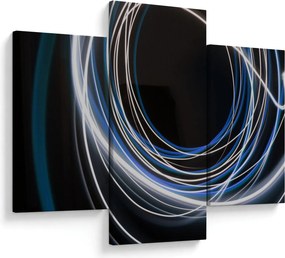 Tabloul cu linii albastre (90x60 cm)