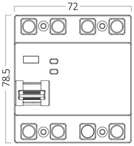 Siguranta cu protectie diferentiala RCCB, 4P, 16A, 30mA, tip AC, 10kA, Braytron
