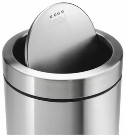Coș cu balamale 55 l, oțel periat, oțel inoxidabil