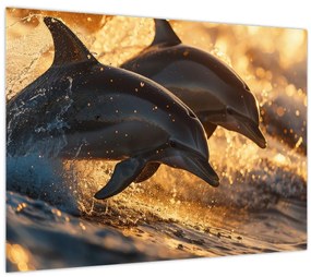 Tablou - Delfinii (70x50 cm)