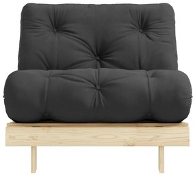 Fotoliu variabil Karup Design Roots Raw/Dark Dark Grey