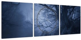 Tabloul pădurii întunecate (cu ceas) (90x30 cm)