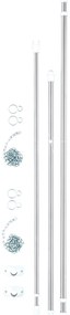Wenko Sistem telescopic de agățători din 3 piese,inox