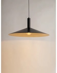 Lustră pe cablu CAPRI 1xE27/15W/230V d. 70 cm negru/auriu