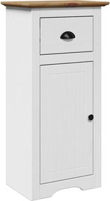 vidaXL Dulap de baie „BODO” alb și maro 44x30x90 cm