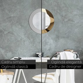 Decor oglinda rotunda Abstracție modernă fi 50 cm