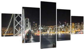Tablou cu podul Brooklin și New York (125x70 cm), în 40 de alte dimensiuni noi