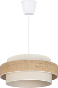 BRILAGI - Lampă suspendată cu cablu SPACE, 1x E27/60W/230V, Ø 40 cm, bej/crem