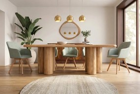 Masa sufragerie ART DECO 240cm lemn masiv de mango natural