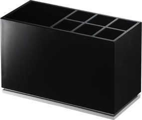 Suport pentru periuța de dinți negru din plastic Mist – YAMAZAKI