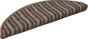 vidaXL Mochete autocolante pentru scară 15 pcs Maro 56 x 17 x 3 cm