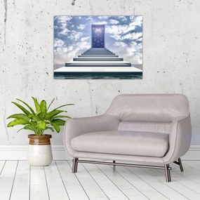 Tablou pe sticlă - Călătorie într-o altă dimensiune (70x50 cm)