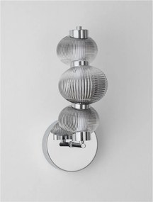 Aplica de perete LED design modern Leda crom