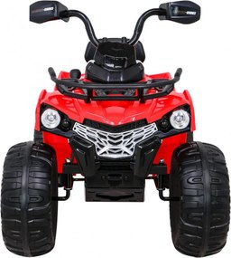 ATV Electric cu acumulator pentru copii NOVOKIDS™ Madness Quad PRO , Cu melodii si lumini, Lungime 100 cm, 3-8 ani , Max 30 kg , Roti EVA, 12V, Rosu