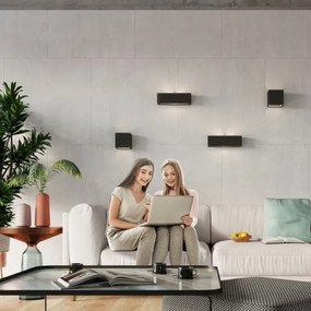 Sollux SL.0872 - Aplica de perete LEO 1xE27/60W/230V negru