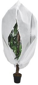 vidaXL Protecție de fleece pt plante, cu fermoar, 70 g/m², 3,93x3 m