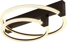 Plafoniera LED metal negru FLETCHER