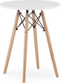 Masa de sufragerie alba OSLO 60x60