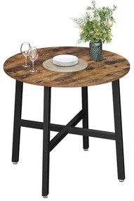 Masă de dining ELDUR maro/negru