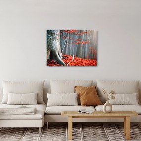 Tablou pe sticlă - Toamna (70x50 cm)