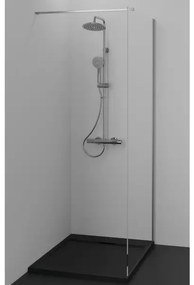Paravan de dus tip Walk-in Ideal Standard i.life 100x200 cm sticla 8 mm argintiu