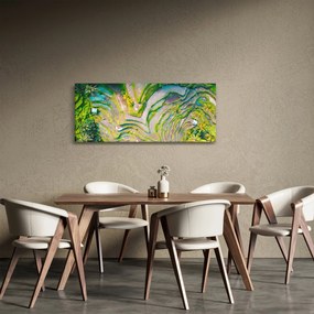 Tablou cu lanuri de orez din privire de sus (120x50 cm)