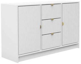 Comodă Rozoma 2D3SZ (Alb velvet + auriu) . 1103671