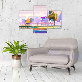 Tablou - Peisaj, abstracție (90x60 cm)