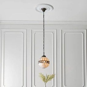 Endon 67044 - Lustră suspendată Tiffany FARGO pe lanț, 1xE14/40W/230V, Ø 25,5 cm
