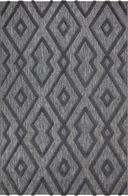Covor 58594A, 80x150 cm, forma dreptunghiulara, polipropilena, gri ant