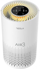 Purificator de aer Tesla Tara Lite 3, Pana la 12 m², CADR 100 m³/h, Filtru HEPA/Carbon Activ, Timer, , Alb