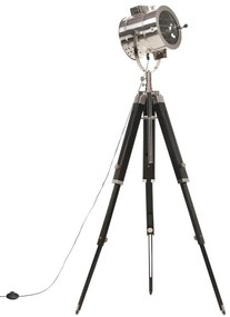 Lampa de podea cu trepied, 165 cm, lemn masiv de mango
