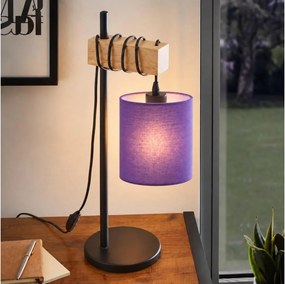 BRILAGI - Lampă de masă NUBILA 1xE27/40W/230V maro/neagră/violetă